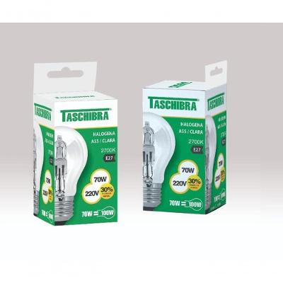 Lâmpada Bulbo Halógena 70w 220v Taschibra