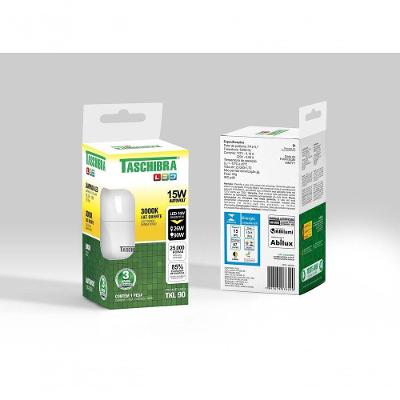 Lâmpada Led Bulbo Tkl 15w Taschibra E27 Bivolt 3000k Luz Quente