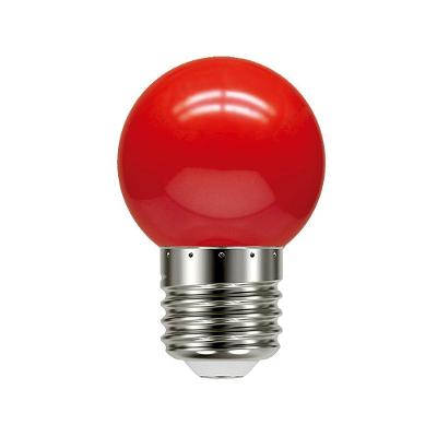 Lâmpada Led Taschibra Bolinha Tbl 1w Colorida E27 220v Vermelha
