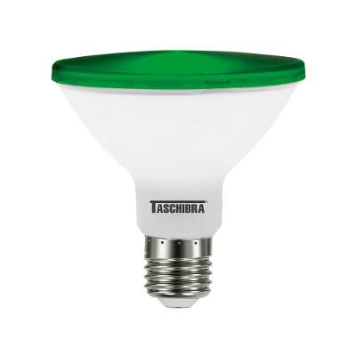 Lâmpada Led Taschibra Par 30 E27 Ip65 Verde Bivolt