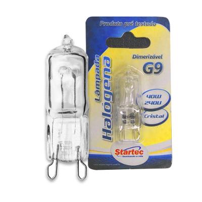Lâmpada G9 Halógena 60w Bipino 2700k Luz Quente 220v