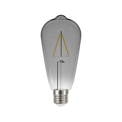 Lâmpada Led Filamento St64 Taschibra E27 Fumê Bivolt