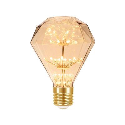 Lâmpada Led Taschibra Vintage Fireworks D95 E27 Bivolt 2200k Amarelo âmbar