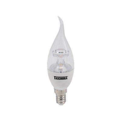 Lâmpada Led Vela Bico Torcido Tvl 3w Taschibra E14/e27 Bivolt 2700k Luz Quente