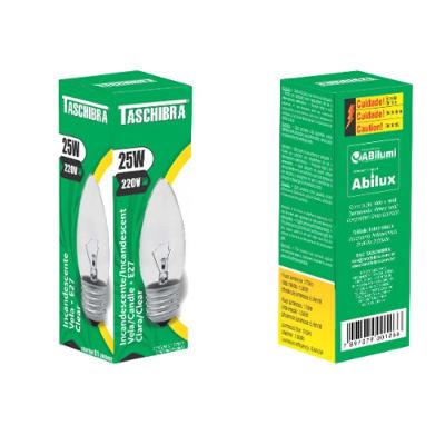 Lâmpada Incandescente Taschibra Vela Clara 25w E27 220v