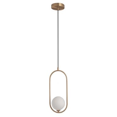 Lustre Pendente Luminaria Teto E27 Globo Oval Decoraçao Moderna Casa Sala Recepçao