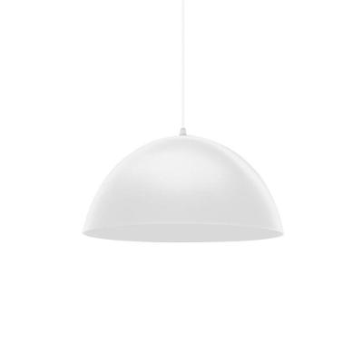 Lustre Pendente Taschibra Td 821f Médio E27 Bivolt Branco Fosco