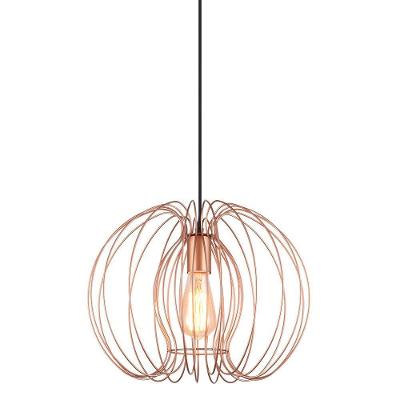 Lustre Pendente Taschibra Aramado Mônaco Cobre E27 Bivolt