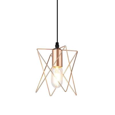 Lustre Pendente Taschibra Aramado Treliça Cobre E27 Bivolt