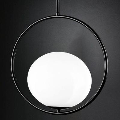 Lustre Pendente Bravalumi Pérola Daire Globo E27 Bivolt Preto