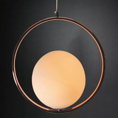 Lustre Pendente Bravalumi Pérola Daire Globo E27 Bivolt Rose Gold