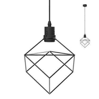Lustre Pendente Taschibra Cube Preto E27 Bivolt