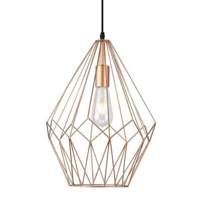 Lustre Pendente Taschibra Aramado Diamond Cobre E27 Bivolt