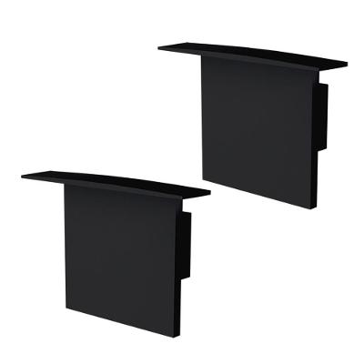 Kit Acessórios Taschibra Para Perfil Embutir 2,8x3,5cm Apex 35 Preto