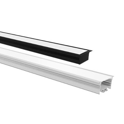 Perfil De Embutir Taschibra Para Fita De Led Zenith 62 Com 3 Metros Preto