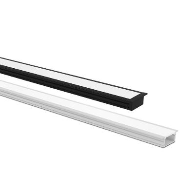 Perfil De Embutir Taschibra Para Fita De Led Vertex 24 Com 3 Metros Preto