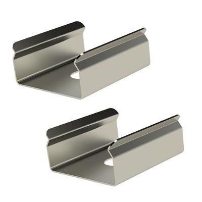 Kit Acessórios Taschibra Para Perfil Embutir 0,9x2,4cm Vertex 24 Preto