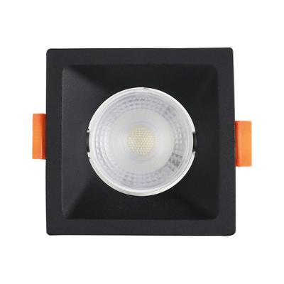 Spot De Led Recuado Embutir Quadrado 3w Bivolt Preto Blumenau 6500k Luz Fria
