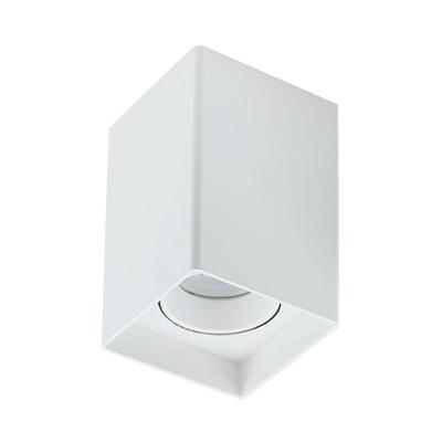 Spot De Sobrepor Taschibra Look Mr16 Quadrado Direcionável Branco