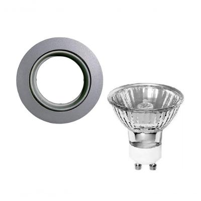 Spot Embutir Movel Redondo Mr16 - Com Lampada 20w Cor Produto Cinza Voltagem 220v