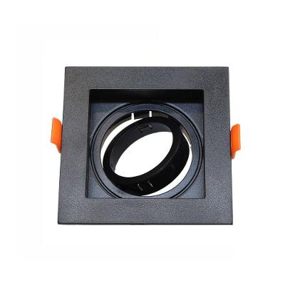 Spot Recuado De Embutir Quadrado Móvel Mr11 Preto Taschibra