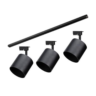 Kit Trilho Taschibra Com 3 Spot Track Ar111 Gu10 Bivolt Preto