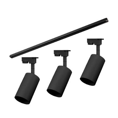 Kit Trilho Taschibra Com 3 Spot Track Par20 E27 Bivolt Preto