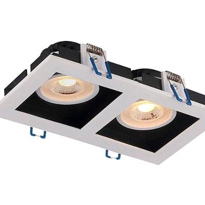 Spot Led Taschibra Quadrado Recuado Duplo Embutir Frame 10w Bivolt 3000k Luz Quente