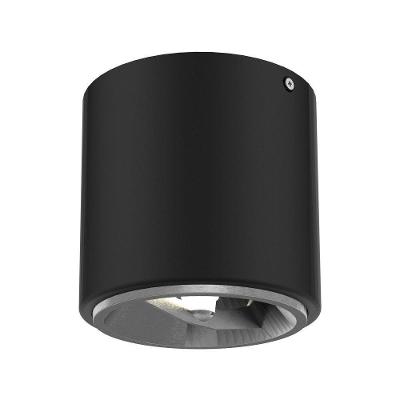 Spot De Sobrepor Cannon Ar111 Redondo Taschibra Preto