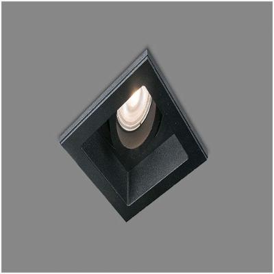 Spot Embutir Conecta Recuado Quadrado Branco Ou Preto Com Led 4,8W Produto Preto