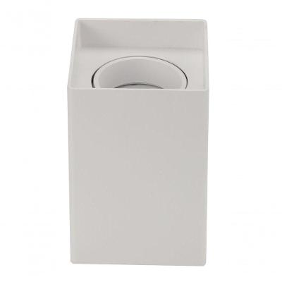 Spot Cubo Sobrepor Quadrado Kube Dicroica Gu10 Produto Branco
