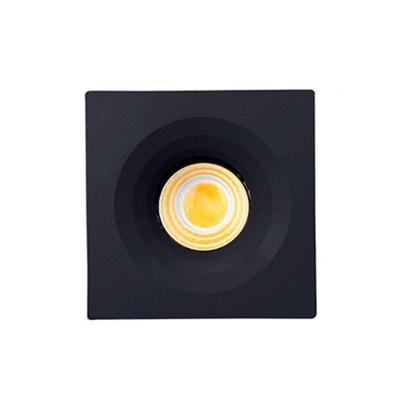 Mini Spot Led Cob 3w Quadrado Elysa 3000k Preto