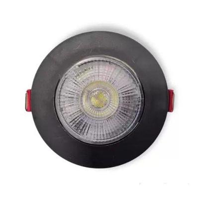 Spot Led Redondo 5w Preto Amarelo 3000k