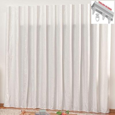 Cortina Em Jacquard Bahamas 2,00 X 1,70 Para Trilho Suisso - Branca