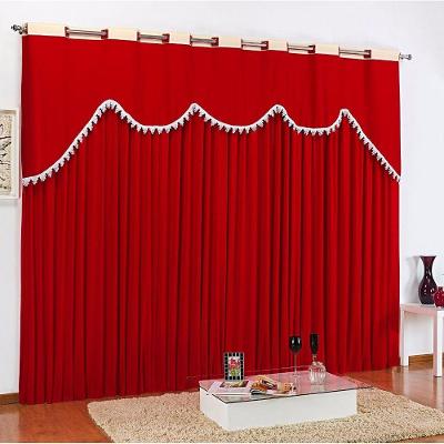 Cortina Maya Para Varão Tecido Malha Gel 2,00 X 1,80 Metros Alt - Vermelho