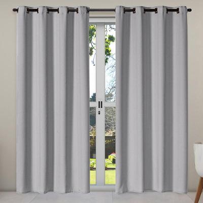 Cortina Isa Varão Tecido Oxford 2,80M X 2,30M P/ Porta Balcão - Cinza