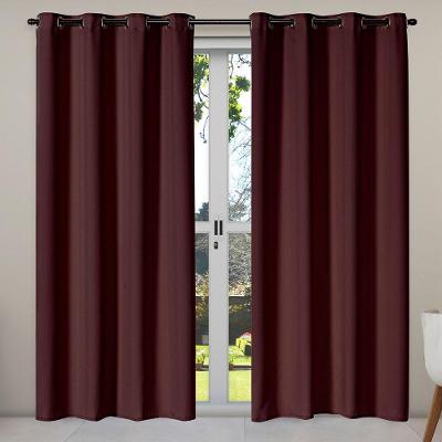 Cortina Isa Varão Tecido Oxford 2,80M X 2,30M P/ Porta Balcão - Tabaco