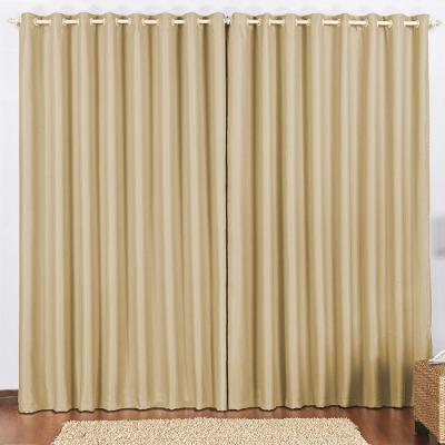 Cortina 3 Mts Sala Quarto Escritório Blackout Para Varão - Avelã