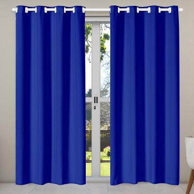 Cortina Isa Varão Tecido Oxford 2,80M X 2,30M P/ Porta Balcão - Azul Royal