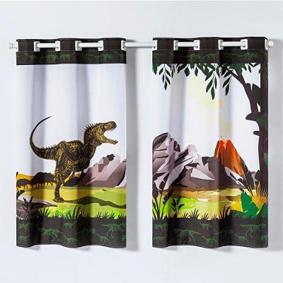 Cortina Kids Infantil Varão Tecido Oxford 2,00M X 1,30M - Dinossauro