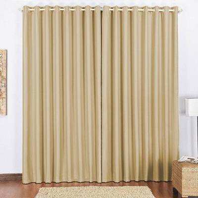 Cortina Block Blackout Blecaute Para Trilho Comum Tecido Corta Luz 2,00 X 1,70M Janela - Avelã