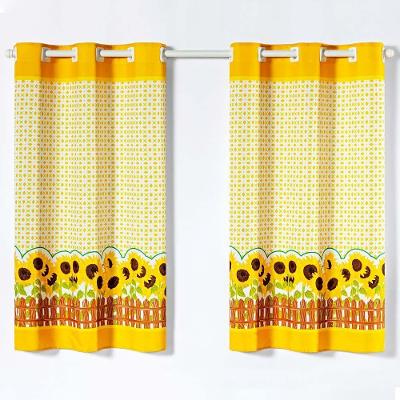 Cortina Gourmet Oxford 2,00m X 1,30m Girassol Amarelo