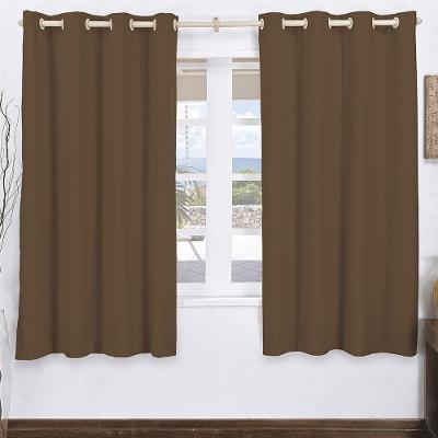 Cortina Corta Luz Pvc Com Voal 2,00m X 1,70m Simples Tabaco