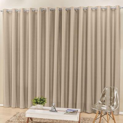Cortina Madri Para Varão Tecido Semi Blackout 2,00M X 1,70M - Bege