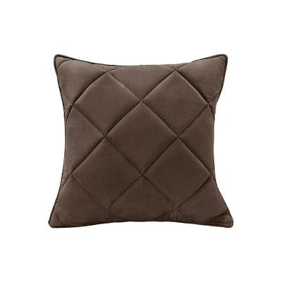 Almofada Decorativa Nina Matelassê 48X48 Veludo Marrom