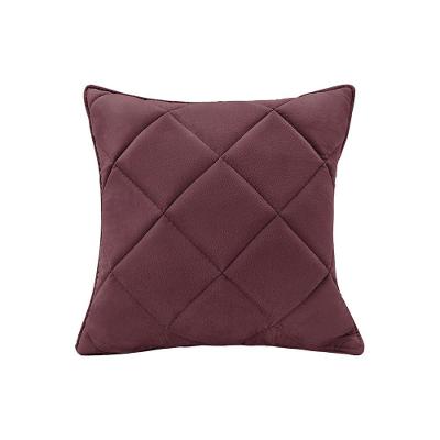 Almofada Decorativa Nina Matelassê 48X48 Veludo Vinho