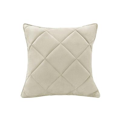 Almofada Decorativa Nina Matelassê 48X48 Veludo Bege