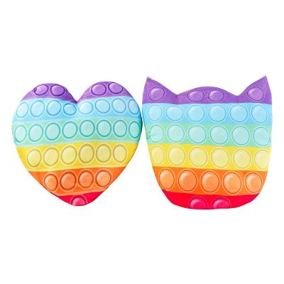 Par Almofadas Formatos Pop It Coloridas 40x40cm Enchimento
