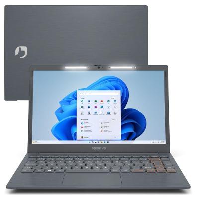 Notebook Positivo Vision C14 Intel Celeron Windows 11 Home 4gb 128gb Emmc 14” Hd Lumina Bar – Cinza