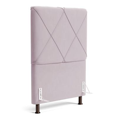 Cabeceira Cama Box Solteiro Mel 90cm Com Frame Suede Rosa Bebê - Desk Design